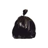 Heritage 55-60 Gallon Industrial Trash Bag, 38" x 58", Low Density, 1.5 mil, Black, 100 Rolls (X7658AK)