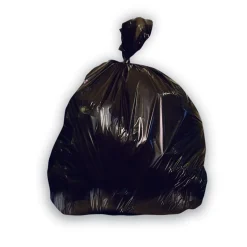 Heritage 40-45 Gallon Industrial Trash Bag, 40" x 48", High Density, 16 Mic, Black, 10 Rolls (Z8048VK R01)