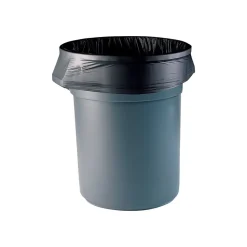 Heritage AccuFit 55 Gallon Industrial Trash Bag, 40" x 53", Low Density, 1.3 Mil, Black, 50 Bags/Box (H8053PK RC1)