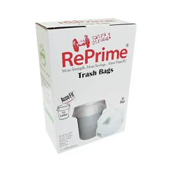 Heritage AccuFit 55 Gallon Industrial Trash Bag, 40" x 53", Low Density, 0.9 Mil, Clear, 50 Bags/Box (H8053TC RC1)