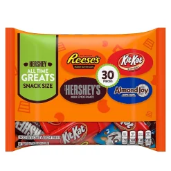 Hershey All Time Greats Chocolate Assortment Snack SIze Candy, 15.92 oz, Variety Bag, 30 Pieces (600-B0004)