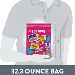 Hershey Assorted Flavored, Easter Candy Variety Bag, 32.3 oz (75 Pieces)