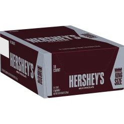 Hershey's King Size Milk Chocolate Candy Bar, 2.6 oz., 18/Box (HEC22000)