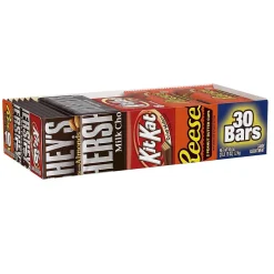 HERSHEY'S, KIT KAT and REESE'S Assorted Milk Chocolate Candy Bars, 45 oz. (HEC20650)