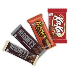 HERSHEY'S, KIT KAT and REESE'S Assorted Milk Chocolate Candy Bars, 45 oz. (HEC20650)