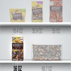 Hershey's Miniatures Variety Milk Chocolate Candy Bar, 56 oz., 180/Bag (HEC21543)