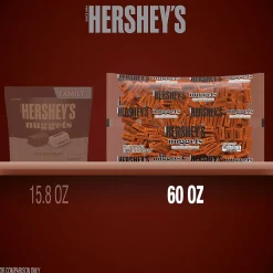 Hershey's Nuggets Milk Chocolate, Toffee and Almonds Candy Bulk Bag, 60 oz (HEC01685)