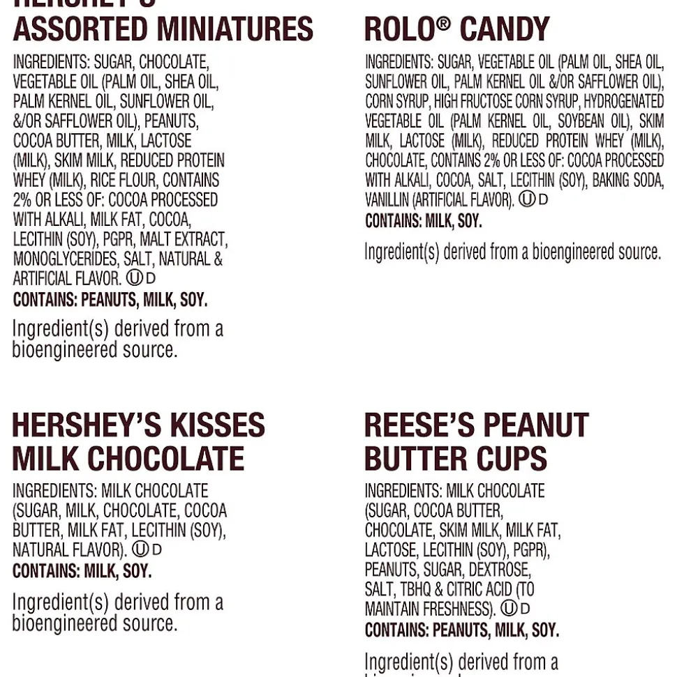 Hershey's, Reese's and Rolo Assorted Chocolate Candy Bag, 38.3 oz. (HEC45402)