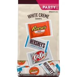 Hershey's Whie Crème Lovers Snack Size Reese's, Hershey's & KiKat White Chocolate Candy Bar, 31.6 oz. (246-00353)