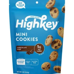 HighKey Gluten Free Chocolate Chip Cookies, 2 oz., 6 Packs/Box, 6/Pack ( 600-00270)