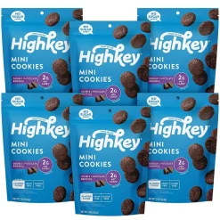 HighKey Gluten Free Double Chocolate Brownie Cookies, 2 oz., 6 Packs/Box, 6/Pack (600-00273 )
