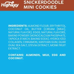 HighKey Gluten Free Snickerdoodle Cookies, 2 oz., 6 Packs/Box, 6/Pack (600-00271)