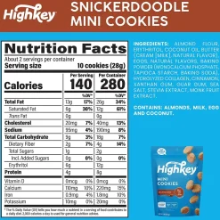 HighKey Variety Pack (Choc. Chip, Vanilla, Snickerdoodle), 2oz, 6ct (600-00274)