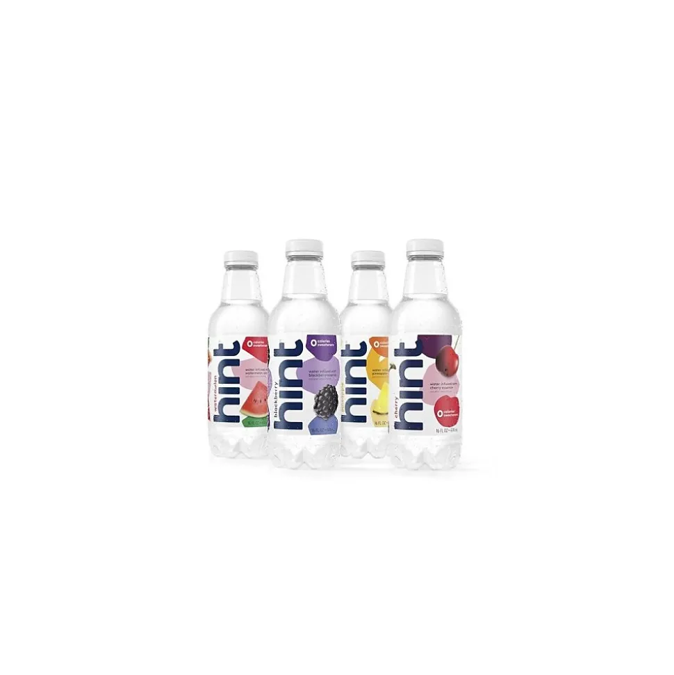 Hint Starter Pack Flavored Water 16 Oz., 12/Carton (00149)