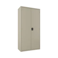 Hirsh 72" Steel Wardrobe Cabinet with 4 Shelves, Putty (22631)