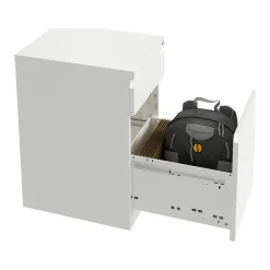 Hirsh 2-Drawer Mobile Vertical File Cabinet, Letter Size, Lockable, 27.75