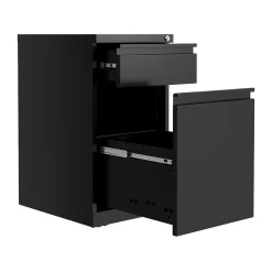 Hirsh 2-Drawer Mobile Vertical File Cabinet, Letter Size, Lockable, 27.75