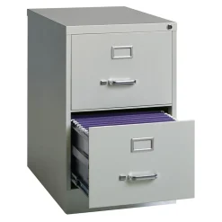 Hirsh 2-Drawer Vertical File Cabinet, Legal Size, Lockable, 28.37