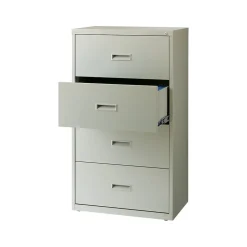 Hirsh HL1000 Series 4-Drawer Lateral File Cabinet, Letter/Legal Size, Lockable, 52.5