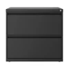 Hirsh Lateral 101 2-Drawer Lateral File Cabinet, Letter/Legal Size, Lockable, 27.75"H x 30"W x 17.63"D, Charcoal (24084)
