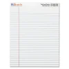 HiTouch Notepad, 8.5" x 11.75", Wide Ruled, White, 50 Sheets/Pad, 12 Pads (SPZMYOPW2011)