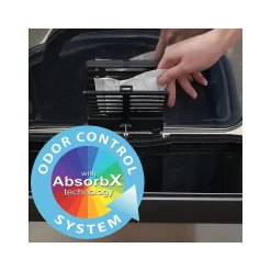 HLS Commercial Stainless Steel Step Trash Can with Hinged Lid, 18-Gallon, Silver (HLS18SS)