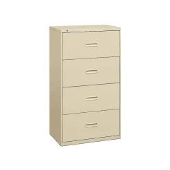 HON 4 Drawers Lateral File Cabinet, Letter/Legal, Putty, 36"W (BSX484LL)