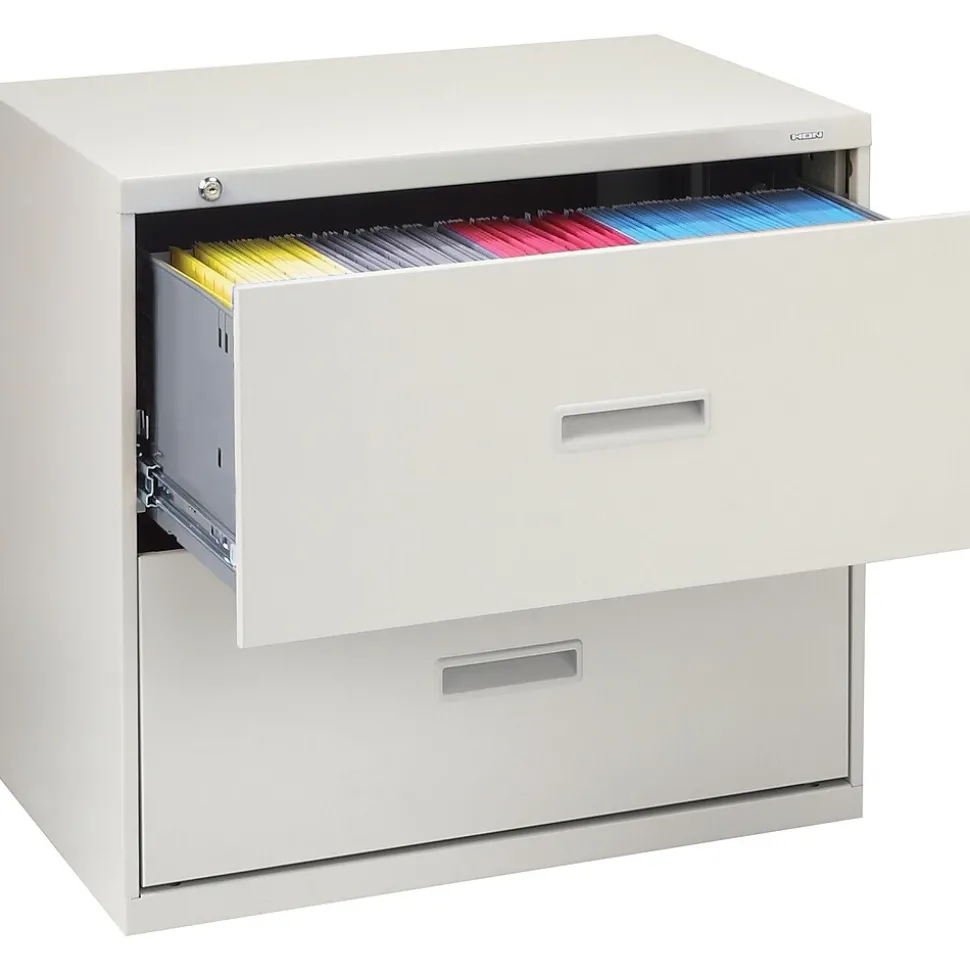 HON 2 Drawers Lateral File Cabinet, Letter/Legal, Putty, 30"W (BSX432LL)