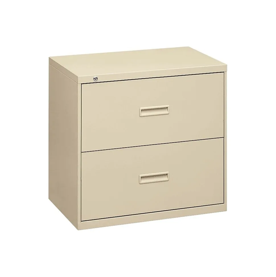 HON 2 Drawers Lateral File Cabinet, Letter/Legal, Putty, 30"W (BSX432LL)