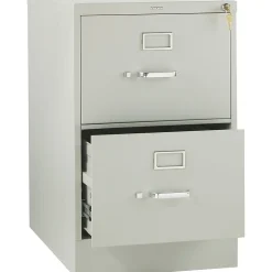 HON 310 Series 2 Drawer Vertical File Cabinet, Legal, Light Gray, 26 1/2"D (HON312CPQ)
