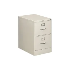 HON 310 Series 2 Drawer Vertical File Cabinet, Legal, Light Gray, 26 1/2