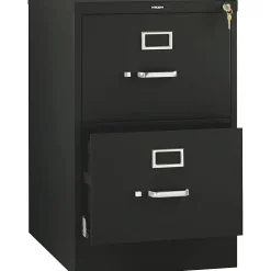 HON 510 Series 2 Drawer Vertical File Cabinet, Legal, Black, 25