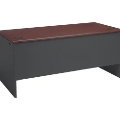 HON 38000 Series 66" Single Pedestal Desk, Charcoal (HON38291RNS)