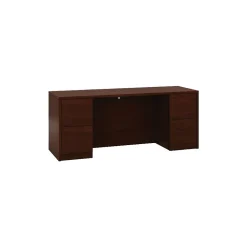 HON® 10500 Series Double Credenza, Mahogany, 29 1/2"H x 72"W x 24"D (H105900NN)