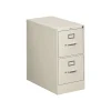 HON 310 Series 2-Drawer Vertical File Cabinet, Letter Size, Lockable, 29"H x 15"W x 26.5"D, Putty (HON312PL)