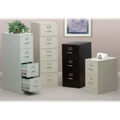 HON 310 Series 4-Drawer Vertical File Cabinet, Letter Size, Lockable, 52