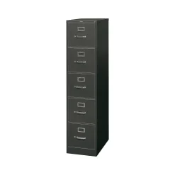 HON 310 Series 5-Drawer Vertical File Cabinet, Letter Size, Lockable, 60