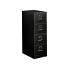 HON 310 Series 4-Drawer Vertical File Cabinet, Legal Size, Lockable, 52"H x 18.25"W x 26.5"D, Black (HON314CPP)