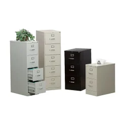 HON 310 Series 4-Drawer Vertical File Cabinet, Legal Size, Lockable, 52
