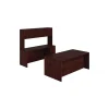 HON 10500 Series Executive Workstation, Desk, Credenza, Hutch, Mahogany (HON105DCH7298N)