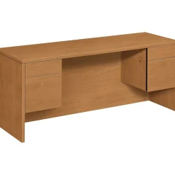 HON 10500 Series Kneespace Credenza 72"W, Harvest, 29 1/2"H x 72"W x 24"D