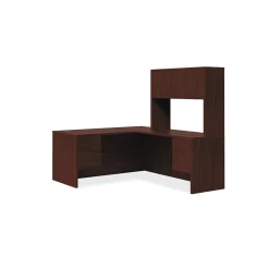 HON 10500 Series L-Workstation, Stack-On Storage, 66"W x 78"D, Mahogany Finish (HON105LLH6630N)