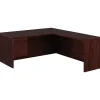 HON 10500 Series Right L-Shaped Office Desk, 72"W, Mahogany