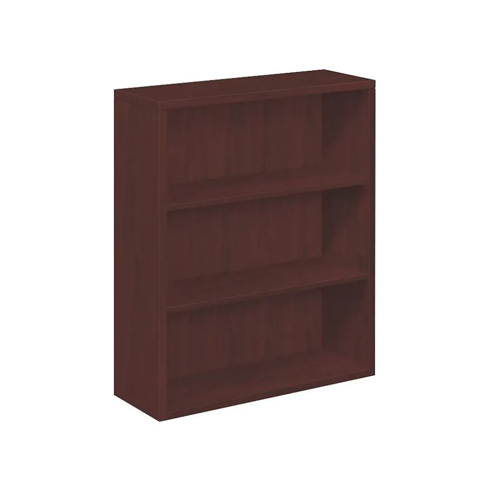 HON 10500 Series 3-Shelf Bookcase, 43 3/8"H x 36"W x 13 1/8"D, Mahogany (HON105533NN)