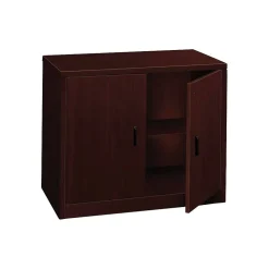 HON 10500 Series Storage Cabinet, 2 Doors, 36"W, Mahogany Finish