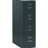 HON 310 Series Vertical File Cabinet, 26 1/2" 4-Drawer, Letter Size, Charcoal