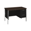 HON 34000 Series 45"W Right Pedestal Desk, Mocha/Black (H34002R)