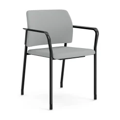 HON Accommodate Vinyl Upholstered Guest Stacking Chair, Flint/Textured Charcoal, 2/Pack (HSGS6.F.E.SX04.P7A)