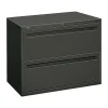 HON Brigade 700 Series 2-Drawer Lateral File Cabinet, Locking, Charcoal, Letter/Legal, 36"W (H782.L.S)