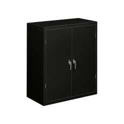 HON Brigade 42" Steel Storage Cabinet with 3 Shelves, Black (HONSC1842P)